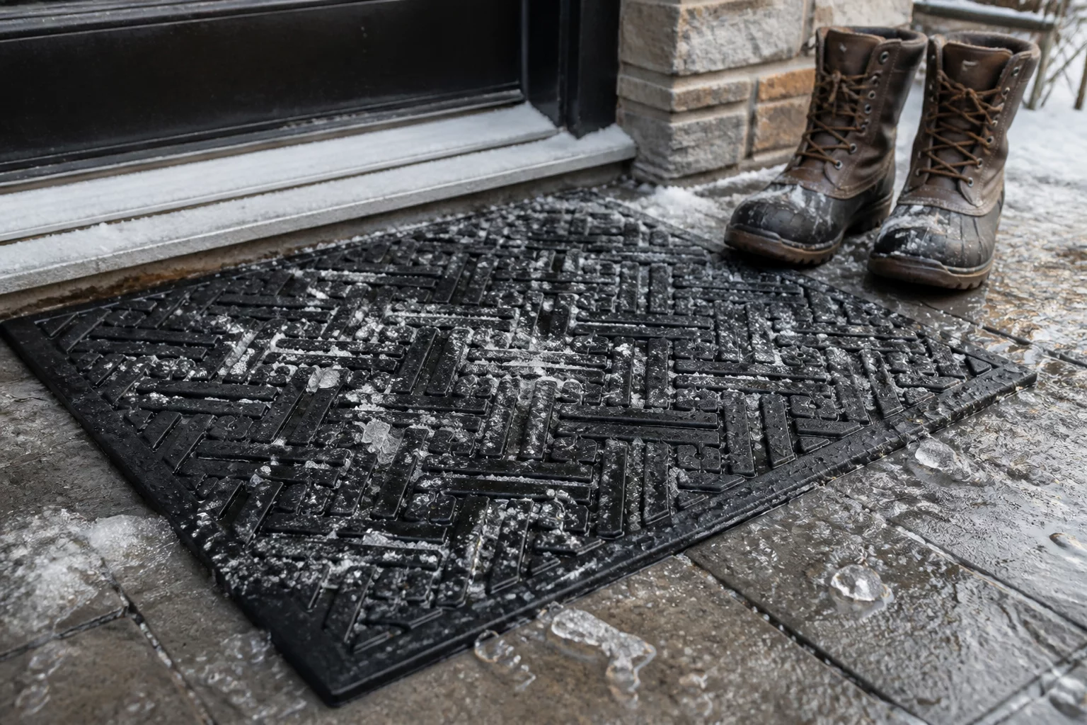 Choosing heavy-duty entrance mats for winter snow and salt