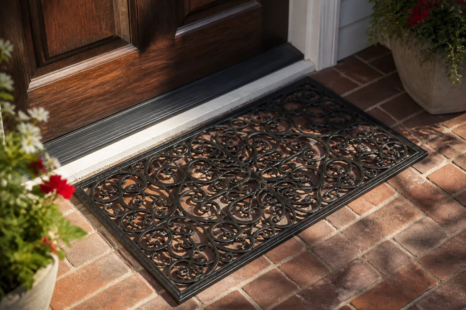 Heavy Duty Iron Scroll Mat