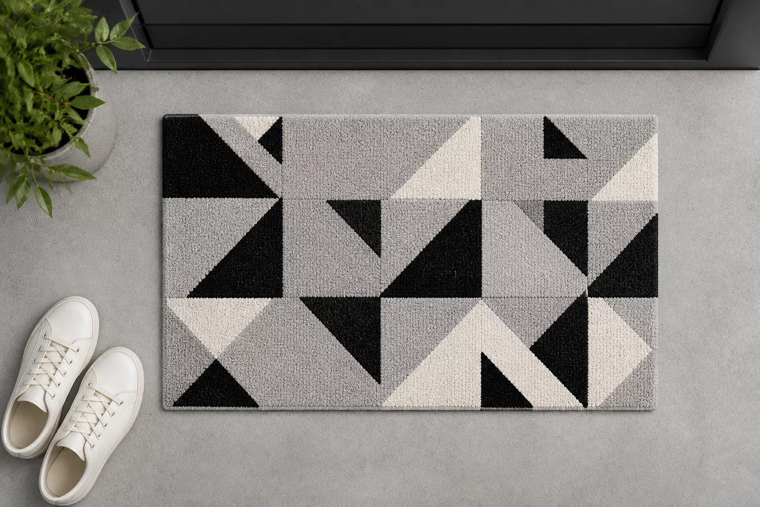 Minimalist Geometric Doormat
