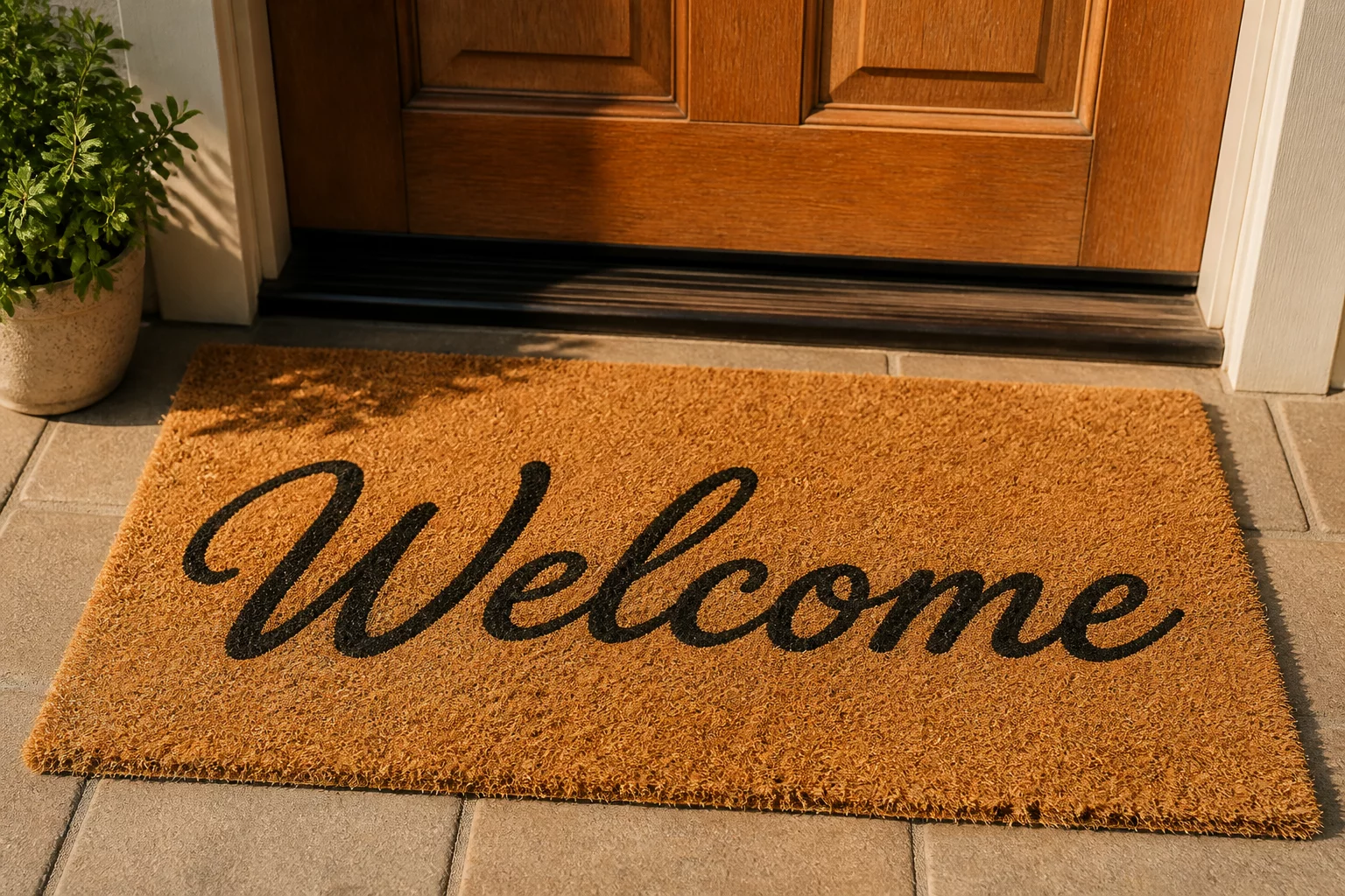 Welcome Coir Doormat